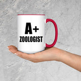 A+ Zoologist - 15oz Accent Mug Red
