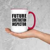 Future Construction Inspector - 15oz Accent Mug Red