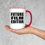 Future Film Editor - 15oz Accent Mug Red
