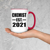 Chemist Established EST. 2021 - 15oz Accent Mug Red