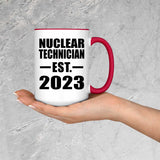 Nuclear Technician Established EST. 2023 - 15oz Accent Mug Red
