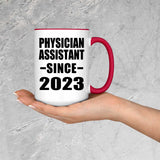 Physician Assistant Since 2023 - 15oz Accent Mug Red