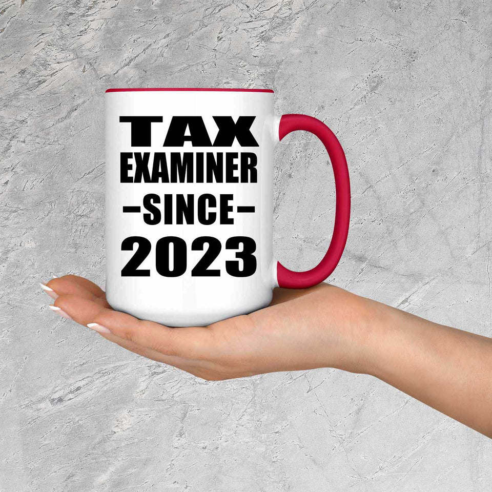Tax Examiner Since 2023 - 15oz Accent Mug Red