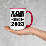 Tax Examiner Since 2023 - 15oz Accent Mug Red