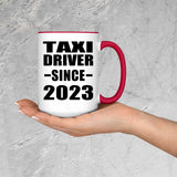 Taxi Driver Since 2023 - 15oz Accent Mug Red