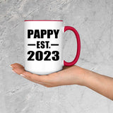 Pappy Established EST. 2023 - 15oz Accent Mug Red
