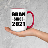Gran Since 2021 - 15oz Accent Mug Red