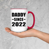 Daddy Since 2022 - 15oz Accent Mug Red