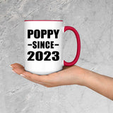 Poppy Since 2023 - 15oz Accent Mug Red