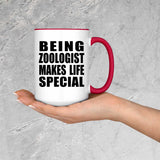 Being Zoologist Makes Life Special - 15oz Accent Mug Red