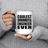 Coolest Environmental Engineer Ever - 15oz Accent Mug Black