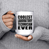 Coolest Laboratory Technician Ever - 15oz Accent Mug Black