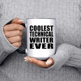 Coolest Technical Writer Ever - 15oz Accent Mug Black