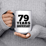 79th Anniversary 79 Years - 15oz Accent Mug Black
