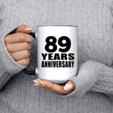 89th Anniversary 89 Years - 15oz Accent Mug Black