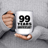 99th Anniversary 99 Years - 15oz Accent Mug Black