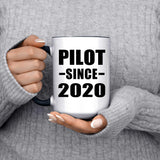 Pilot Since 2020 - 15oz Accent Mug Black