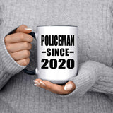 Policeman Since 2020 - 15oz Accent Mug Black