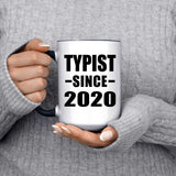 Typist Since 2020 - 15oz Accent Mug Black