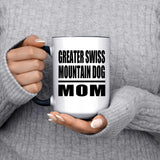 Greater Swiss Mountain Dog Mom - 15oz Accent Mug Black