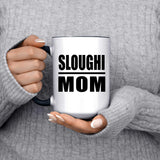 Sloughi Mom - 15oz Accent Mug Black