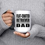 Flat-Coated Retriever Dad - 15oz Accent Mug Black