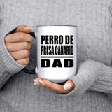 Perro De Presa Canario Dad - 15oz Accent Mug Black