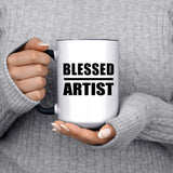Blessed Artist - 15oz Accent Mug Black