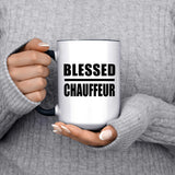 Blessed Chauffeur - 15oz Accent Mug Black