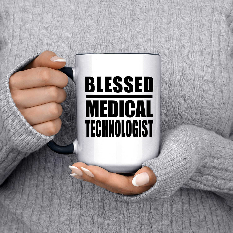 Blessed Medical Technologist - 15oz Accent Mug Black