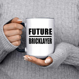 Future Bricklayer - 15oz Accent Mug Black