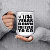 88th Anniversary Square Root of 7744 Years Down Forever To Go - 15oz Accent Mug Black