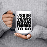 94th Anniversary Square Root of 8836 Years Down Forever To Go - 15oz Accent Mug Black