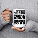 98th Anniversary Square Root of 9604 Years Down Forever To Go - 15oz Accent Mug Black