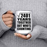 49th Anniversary Square Root of 2401 Years Who's Counting - 15oz Accent Mug Black