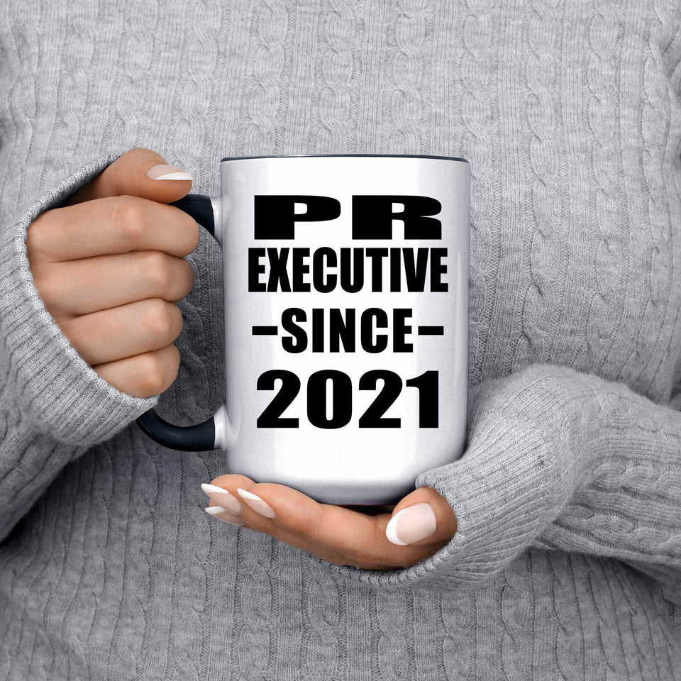 PR Executive Since 2021 - 15oz Accent Mug Black