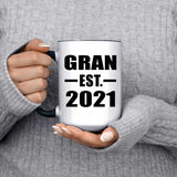Gran Established EST. 2021 - 15oz Accent Mug Black