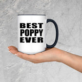 Best Poppy Ever - 15oz Accent Mug Black