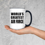 World's Greatest Air Force - 15oz Accent Mug Black