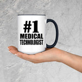 Number One #1 Medical Technologist - 15oz Accent Mug Black