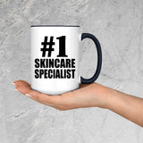 Number One #1 Skincare Specialist - 15oz Accent Mug Black