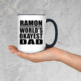 Ramon World's Okayest Dad - 15oz Accent Mug Black
