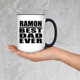Ramon Best Dad Ever - 15oz Accent Mug Black