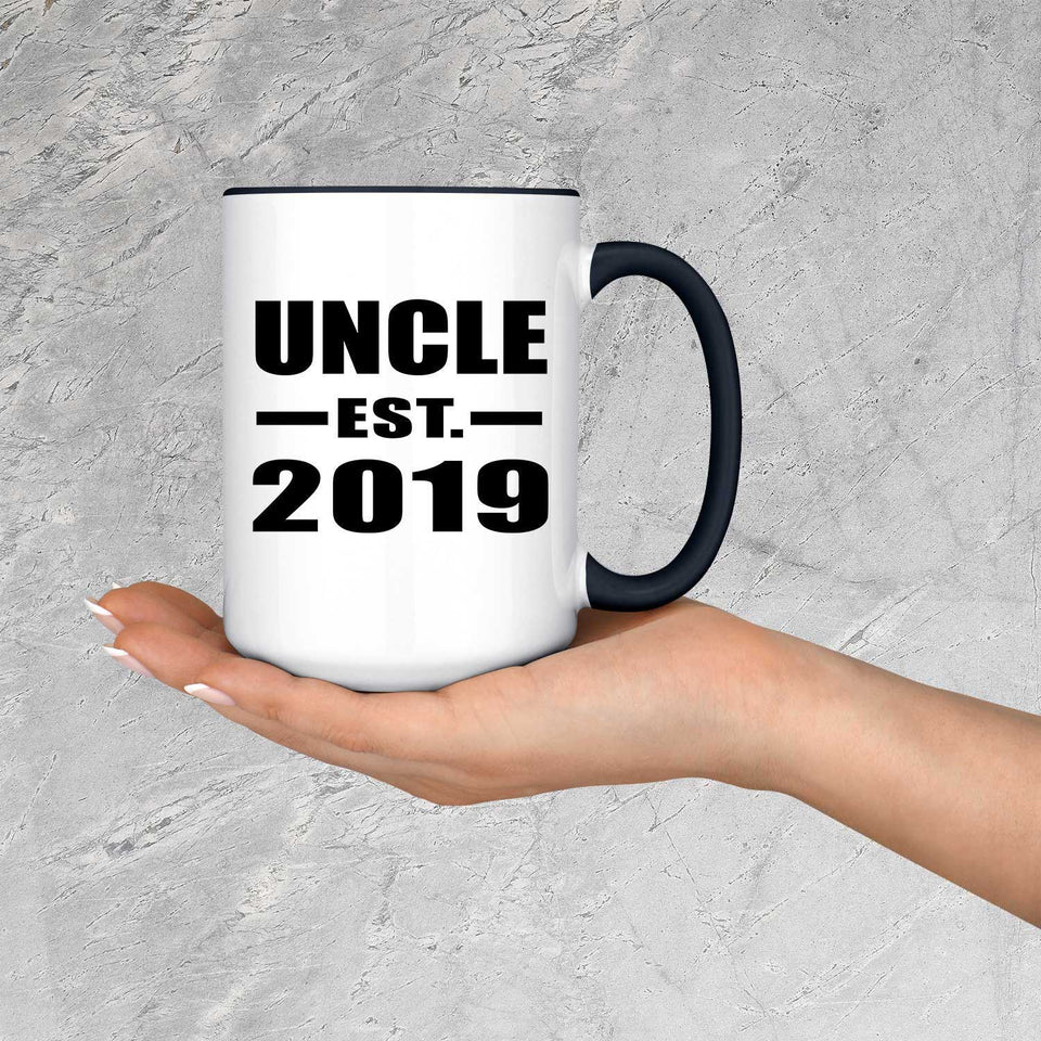 Uncle Established EST. 2019 - 15oz Accent Mug Black