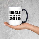 Uncle Established EST. 2019 - 15oz Accent Mug Black