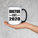 Doctor Established EST. 2020 - 15oz Accent Mug Black