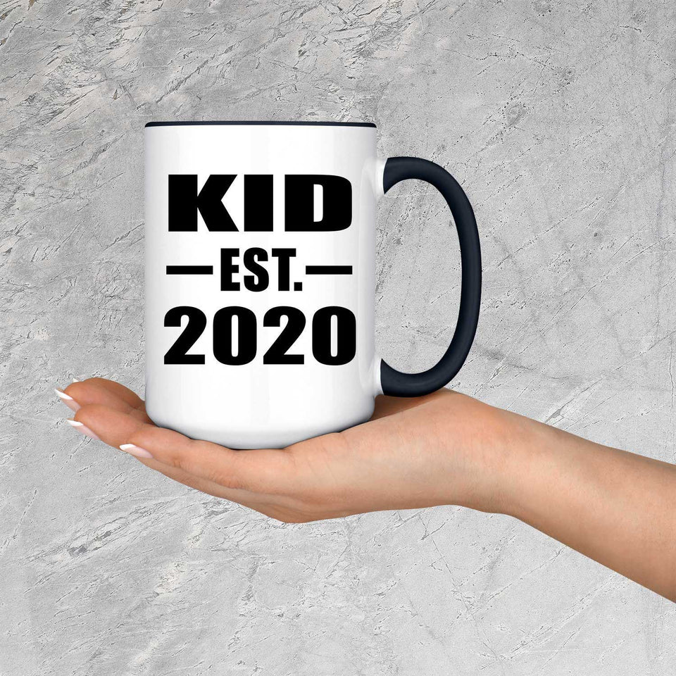 Kid Established EST. 2020 - 15oz Accent Mug Black