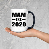 Mam Established EST. 2020 - 15oz Accent Mug Black
