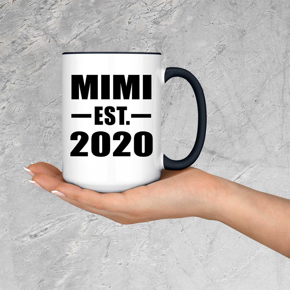Mimi Established EST. 2020 - 15oz Accent Mug Black