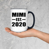 Mimi Established EST. 2020 - 15oz Accent Mug Black